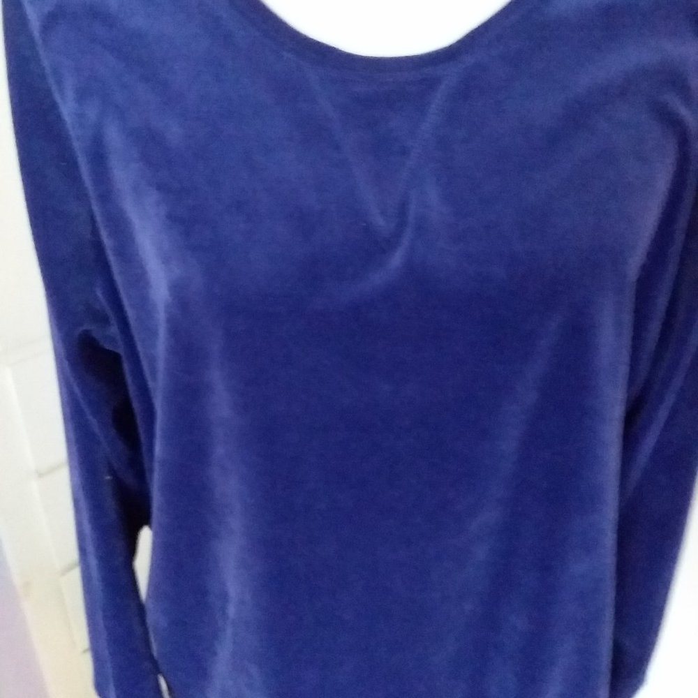 Woman Within Velour long sleeved top 18/20 Large